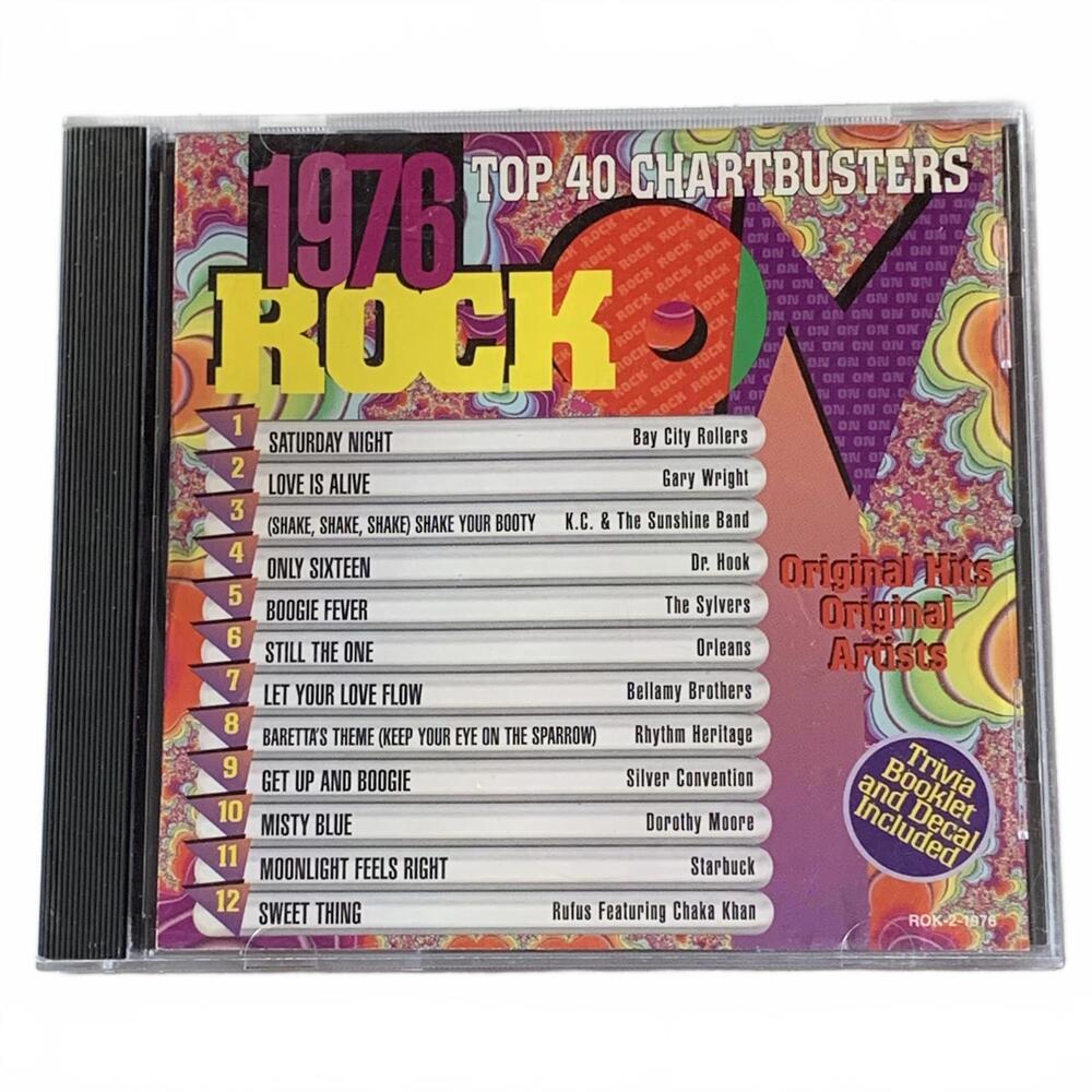 1976‎ Rock On Top 40 Chartbusters Original Hits CD